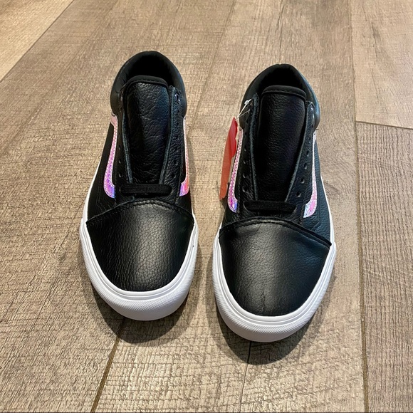 Vans Holo Sidestripe Old Skool Platform Shoes - Black True White - 9 Women’s - Picture 2 of 12